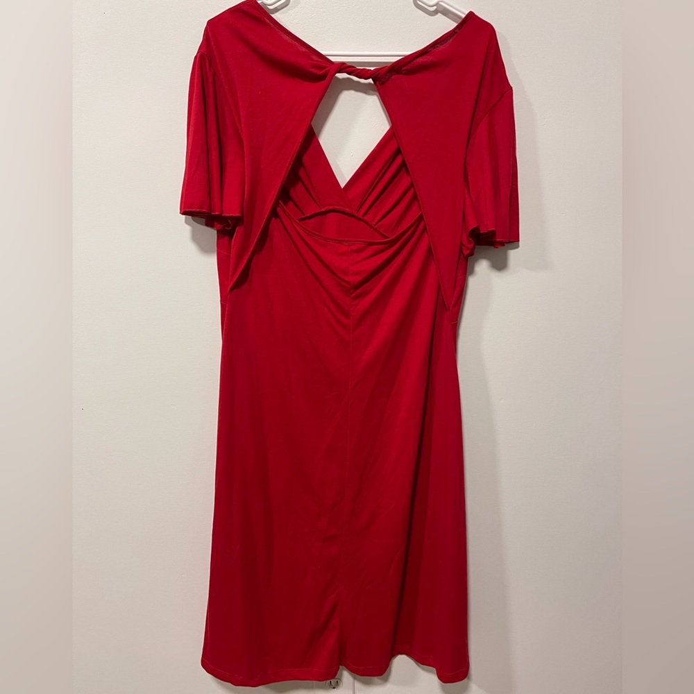 Flirty and Feminine Red Dress - Picture 2 of 3